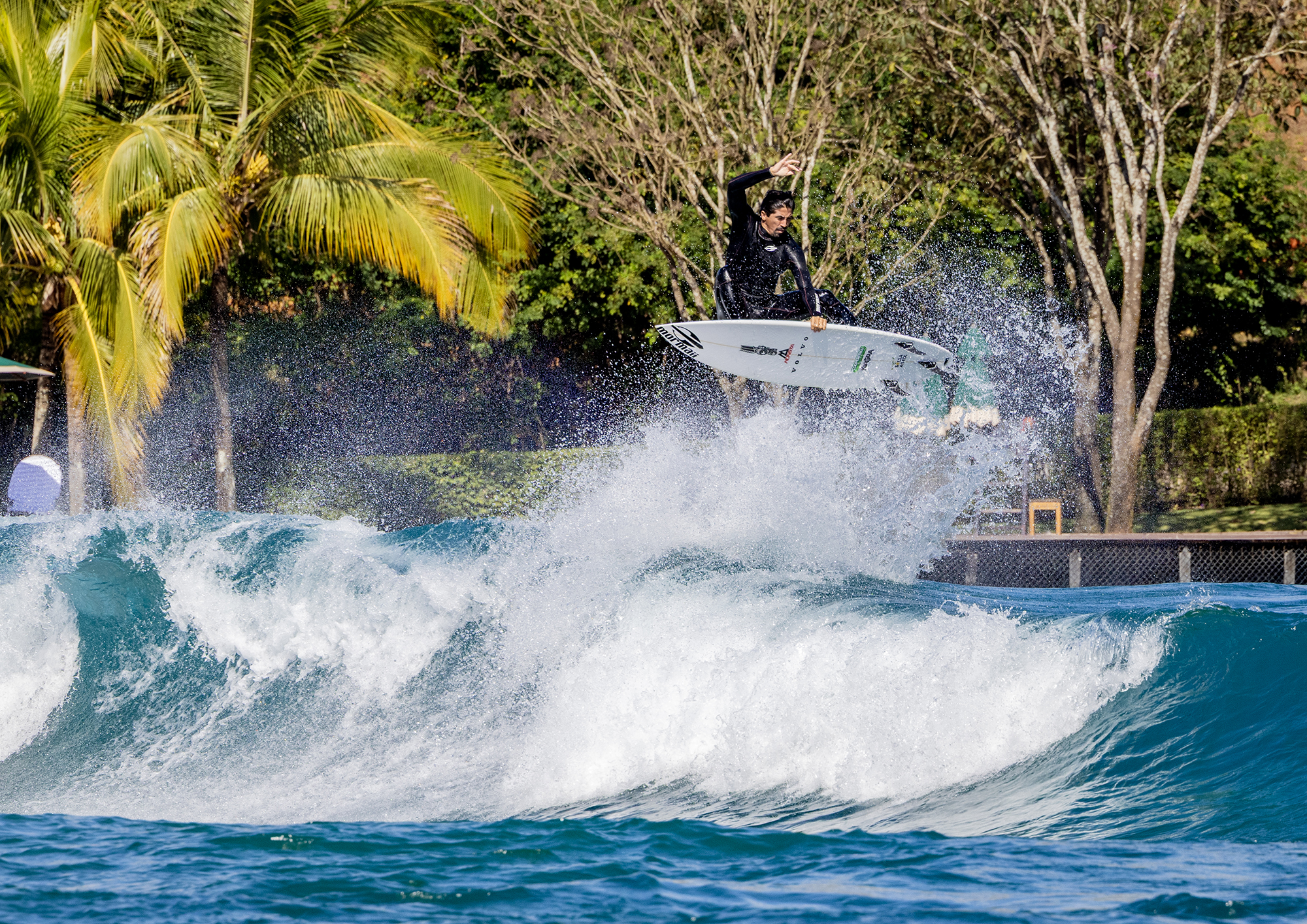 Miguel Pupo Airs on a PerfectSwell wave at Boa Vista Village